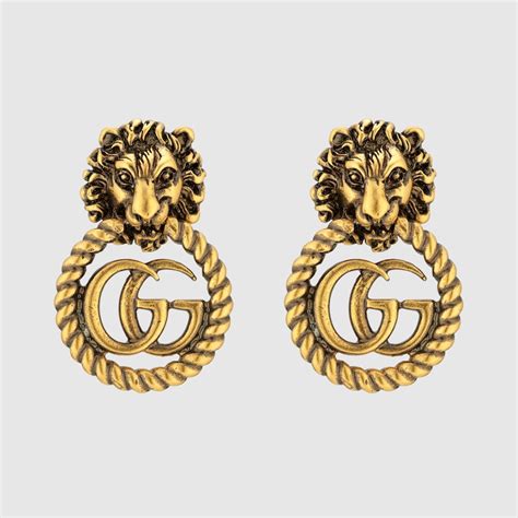 orecchini gucci leone|Gucci.